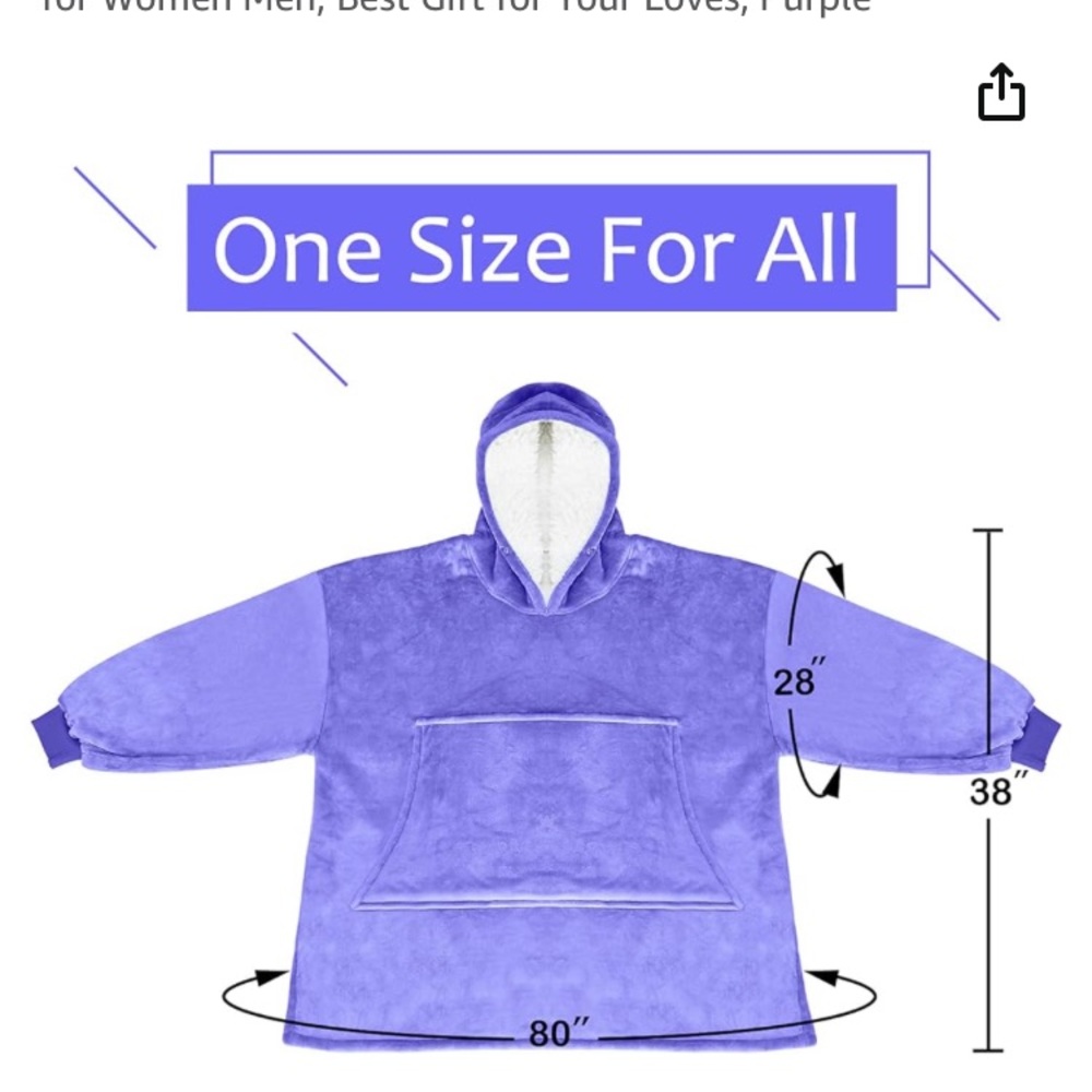 NWT Comfy Cozy Giant Sweatshirt - Picture 5 of 5